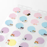 Midori Calendar Stickers - Large - Cat - 15 mm -  - Planner Stickers - Bunbougu