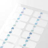 Midori Chiratto Index Tab - Numbers - Blue - 2 Sheets (48 Pieces) -  - Planner Stickers - Bunbougu