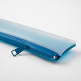 Midori Clear Soft Pen Case - Blue -  - Pencil Cases & Bags - Bunbougu