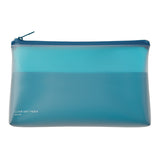 Midori Clear Soft Pen Pouch - Blue -  - Pencil Cases & Bags - Bunbougu