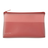 Midori Clear Soft Pen Pouch - Red