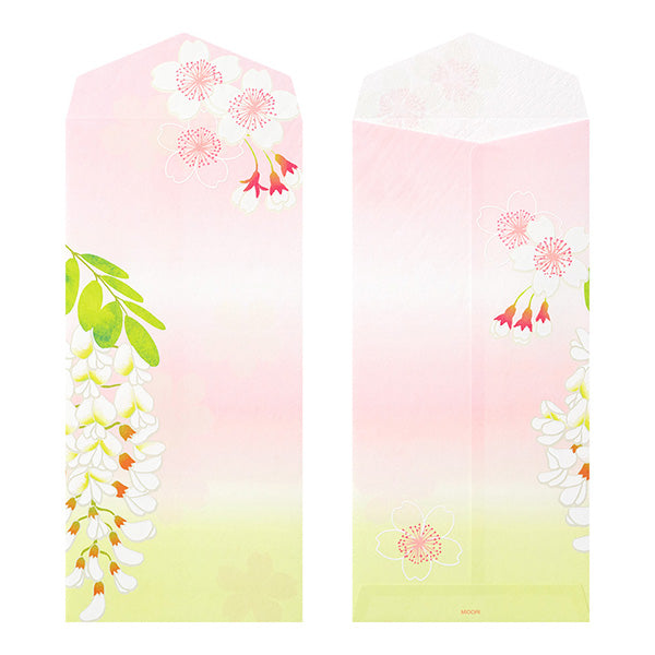 Midori Iyo Washi Envelope - Sakura & Harienju - Pack of 6 -  - Envelopes & Letter Pads - Bunbougu