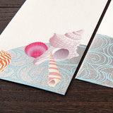 Midori Echizen Washi Envelope - Seashell - Pack of 6 -  - Envelopes & Letter Pads - Bunbougu