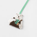 Midori Embroidery Clip Bookmark - Polar Bear -  - Notebook Accessories - Bunbougu