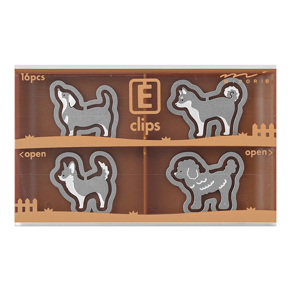 Midori Etching Clips - Dogs -  - Planner Clips - Bunbougu