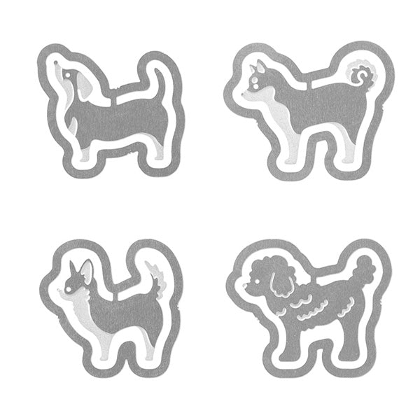 Midori Etching Clips - Dogs -  - Planner Clips - Bunbougu