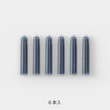 Midori MD Fountain Pen Ink Cartridges - 6 Cartridges - Blue Black -  - Ink Cartridges - Bunbougu