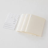 Midori MD Notebook Light - Grid - A5 - Pack of 3 -  - Notebooks - Bunbougu