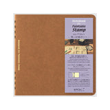 Midori Notebook for Paintable Stamp - Brown - 2 mm Grid -  - Notebooks - Bunbougu