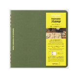 Midori Notebook for Paintable Stamp - Green - 2 mm Grid -  - Notebooks - Bunbougu