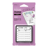 Midori Paintable Penetration Stamp - Plan -  - Planner Stamps - Bunbougu