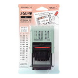Midori Paintable Rotating Date Stamp - Large Size - 12 Designs - Cat