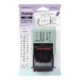 Midori Paintable Rotating Date Stamp - Large Size - 12 Designs - Stationery -  - Planner Stamps - Bunbougu