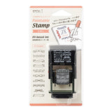 Midori Paintable Rotating Stamp - 10 Designs - Ribbon -  - Planner Stamps - Bunbougu