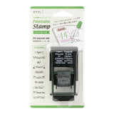Midori Paintable Rotating Stamp - 10 Designs - English Message