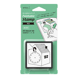 Midori Paintable Penetration Stamp - Clock