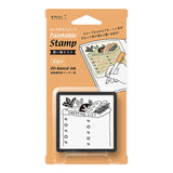 Midori Paintable Penetration Stamp - Shopping List -  - Planner Stamps - Bunbougu