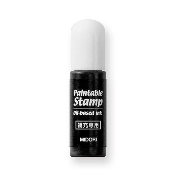 Midori Paintable Stamp Ink Refill - Black -  - Refills - Bunbougu