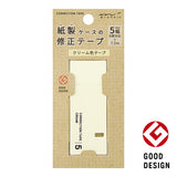 Midori Paper Correction Tape - For Cream Paper - 5 mm x 7.2 m