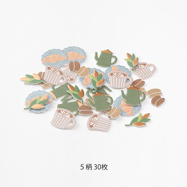 Midori Paper Craft Museum Decoration Sticker - Cafe -  - Planner Stickers - Bunbougu