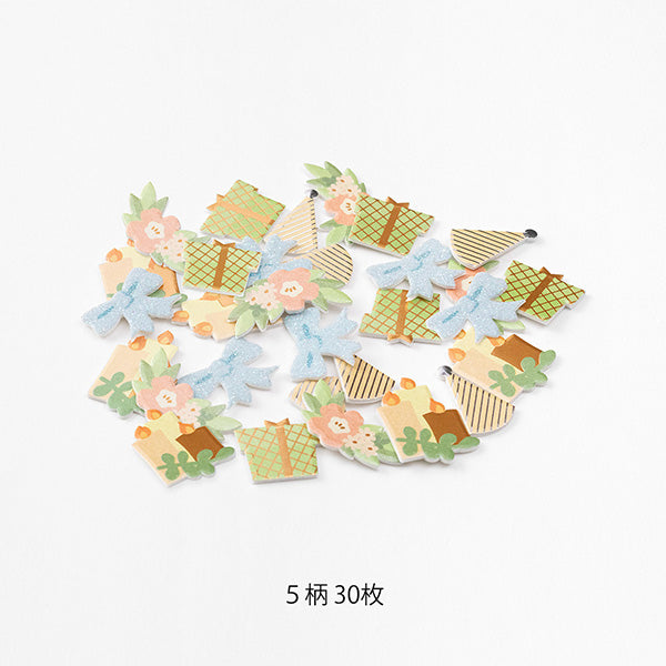 Midori Paper Craft Museum Decoration Sticker - Celebration -  - Planner Stickers - Bunbougu