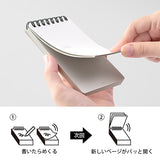 Midori Patto Quick Open Ring Memo Pad -  - Memo Pads - Bunbougu