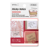 Midori Pickable Sticky Notes - Pink -  - Sticky Notes - Bunbougu