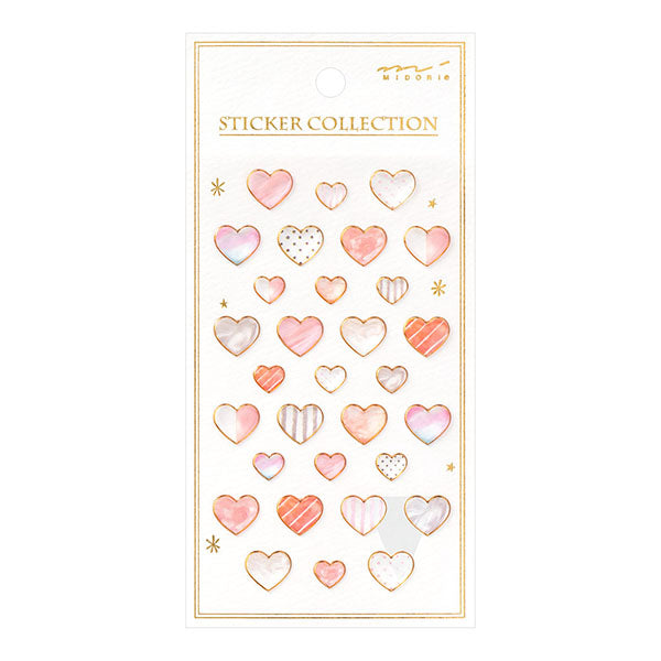 Midori Resin Sticker - Heart -  - Planner Stickers - Bunbougu