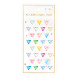 Midori Resin Sticker - Patterned Triangle -  - Planner Stickers - Bunbougu