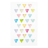 Midori Resin Sticker - Patterned Triangle -  - Planner Stickers - Bunbougu