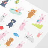 Midori Seal Collection Planner Stickers - Achievement - Exercise Animals -  - Planner Stickers - Bunbougu