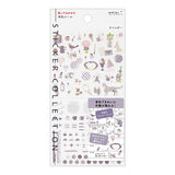 Midori Seal Collection Planner Stickers - Lavender Colour Theme