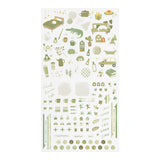 Midori Seal Collection Planner Stickers - Moss Green Colour Theme -  - Planner Stickers - Bunbougu