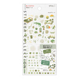 Midori Seal Collection Planner Stickers - Moss Green Colour Theme
