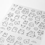 Midori Seal Collection Planner Stickers - Talking Monsters -  - Planner Stickers - Bunbougu