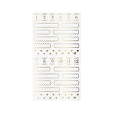 Midori Seal Collection Planner Stickers - Title - Gold -  - Planner Stickers - Bunbougu