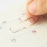 Midori Seal Collection Planner Stickers - Title - Gold -  - Planner Stickers - Bunbougu