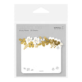 Midori Sticky Notes - Die Cut - Gold Foil - Floral -  - Sticky Notes - Bunbougu