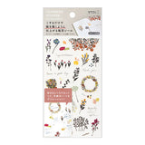 Midori Transfer Sticker for Journaling - Floral