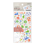 Midori Transfer Sticker for Journaling - Scandinavian Textile -  - Planner Stickers - Bunbougu