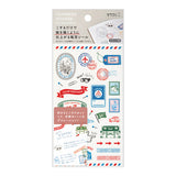Midori Transfer Sticker for Journaling - Stamp Pattern