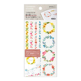Midori Transfer Sticker for Journaling - Wreath