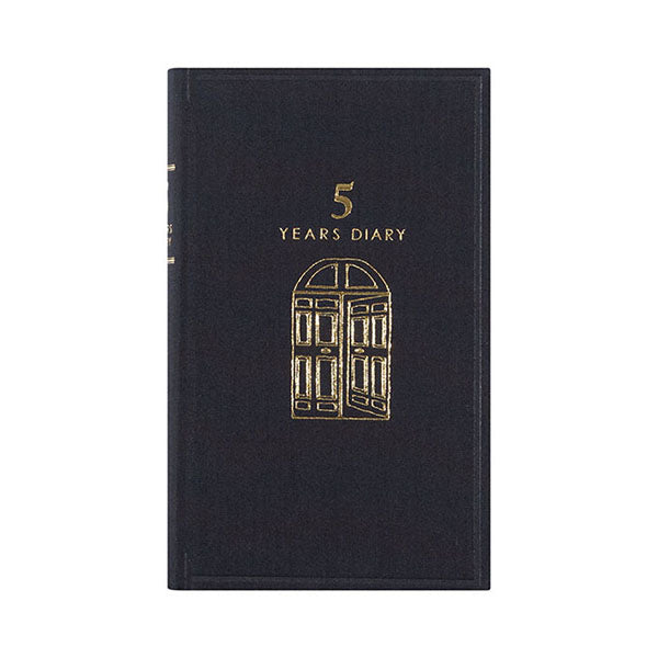 Midori 5 Years Diary - Door Design - Black -  - Diaries & Planners - Bunbougu