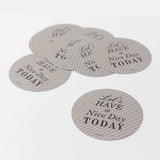 Midori Chotto Gift Sticker - Let's Have a Nice Day - Grey -  - Planner Stickers - Bunbougu