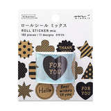 Midori Chotto Roll Seal Sticker - Mix -  - Planner Stickers - Bunbougu