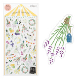 Midori Marché Stickers - Dried Flower -  - Planner Stickers - Bunbougu