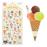 Midori Marché Stickers - Ice Cream -  - Planner Stickers - Bunbougu