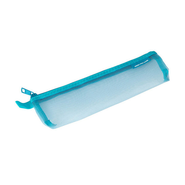 Midori Mesh Pen Case - Small - Blue -  - Pencil Cases & Bags - Bunbougu