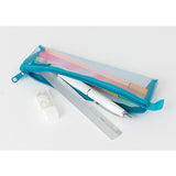 Midori Mesh Pen Case - Small - Blue -  - Pencil Cases & Bags - Bunbougu