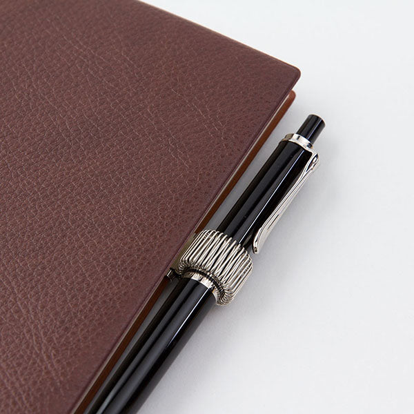 Midori Mini Clip Pen Holder - Silver -  - Notebook Accessories - Bunbougu